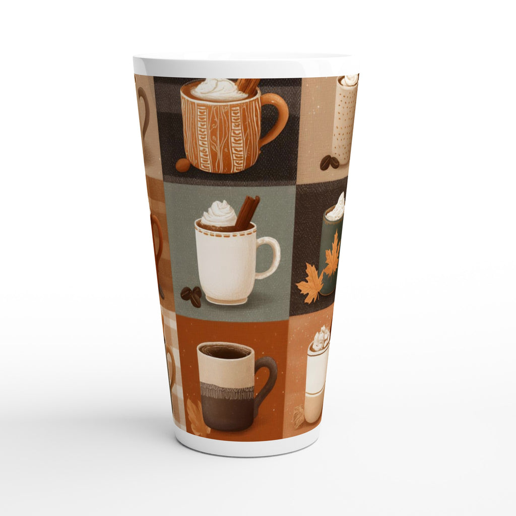 Autumn Coffee Shop Aesthetic Latte Mug | Cosy Kitchen Decor - Framed Pop Art