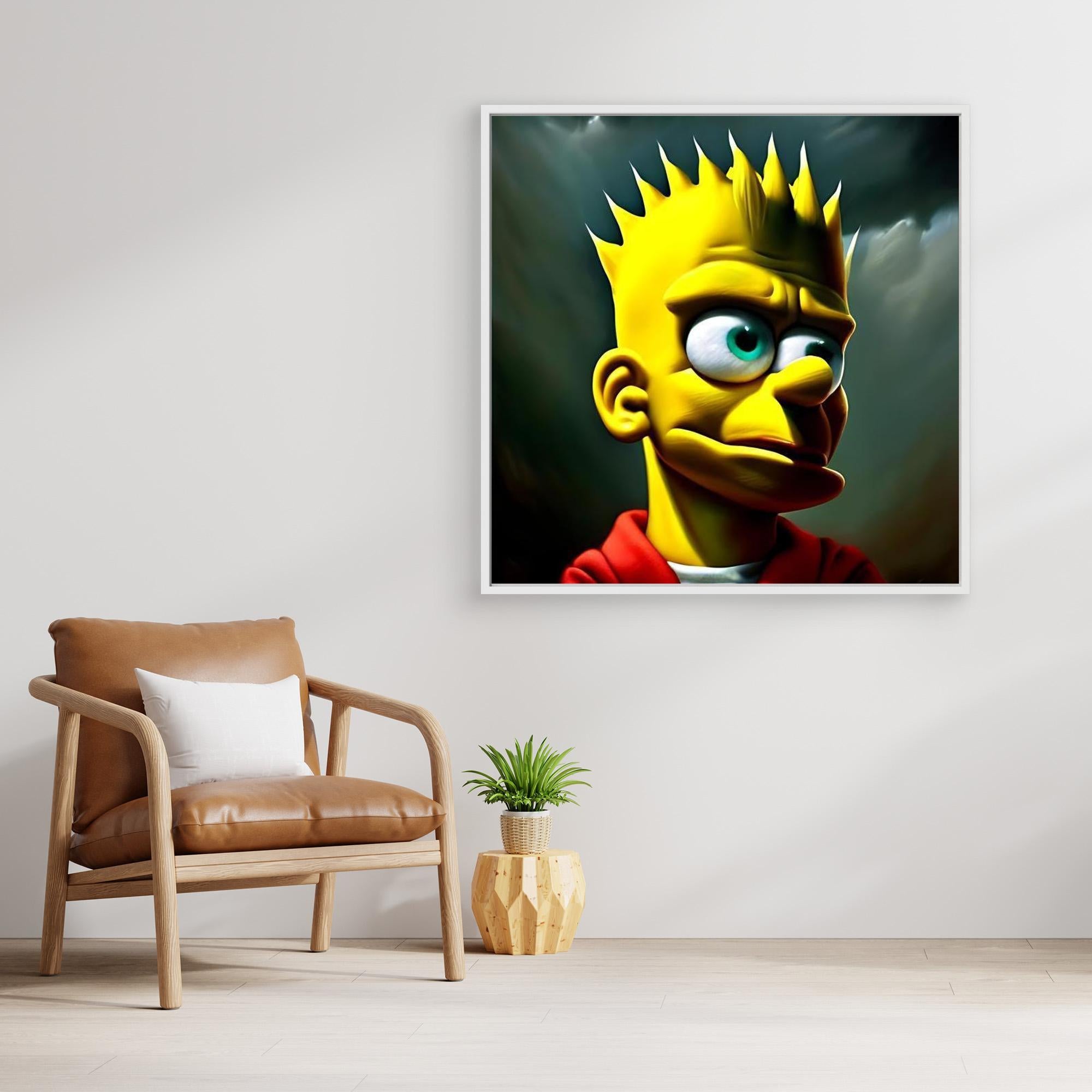 Bart Simpson Reimagined Pop Art Canvas | Modern Cartoon Wall Art
