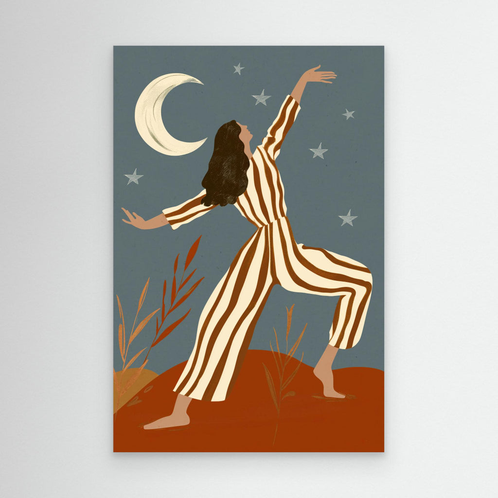 Boho Dancing With Stars Wall Art | Modern Nursery Decor - Framed Pop Art