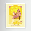 Retro Whisky Sour Cocktail Art | Pink Kitchen & Bar Decor - Framed Pop Art