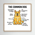 The Common Dog Funny Anatomy Wall Art | Dog Lover Gift - Framed Pop Art