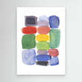 Modern Abstract Watercolour Art for Nursery & Playroom - Framed Pop Art