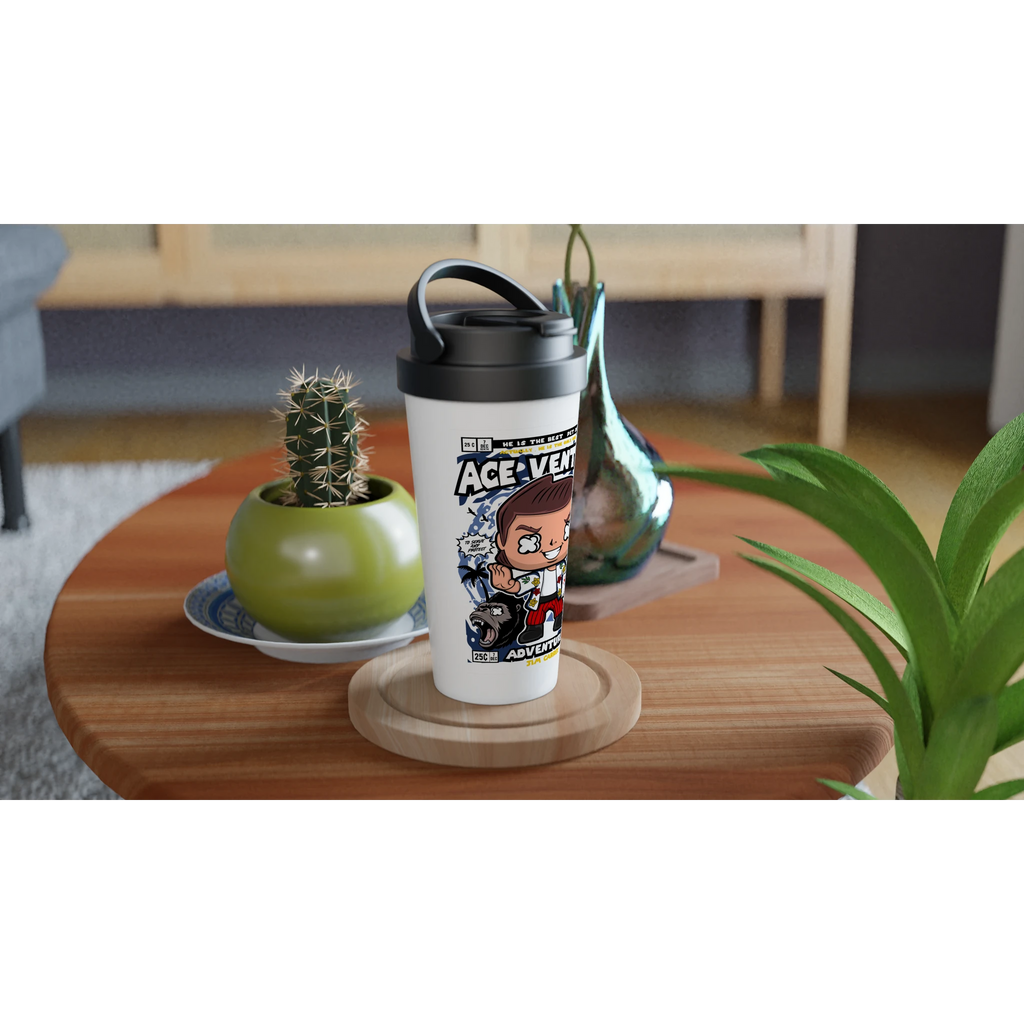 Ace Ventura Pet Detective 15oz Stainless Steel Travel Mug - Framed Pop Art