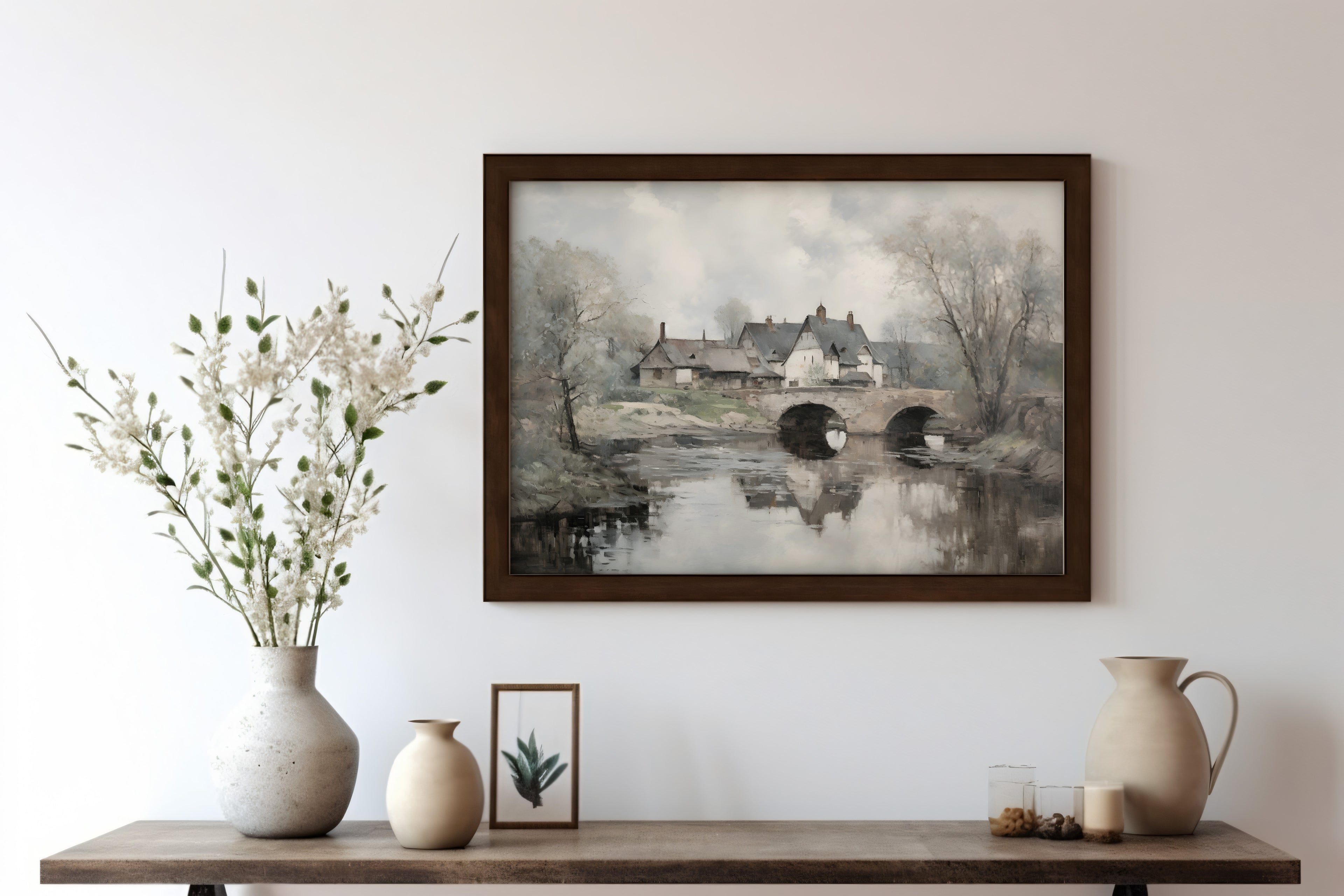 Vintage Summer Landscape Printable Wall Art | 71 Neutral Coastal Prints