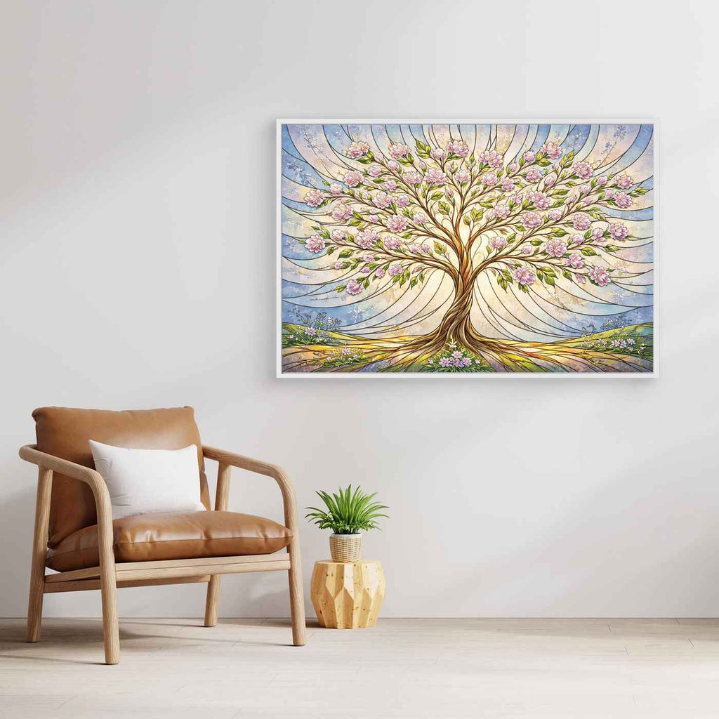 Cherry Blossom Tree Wall Art | Floral Nursery Wall Decor