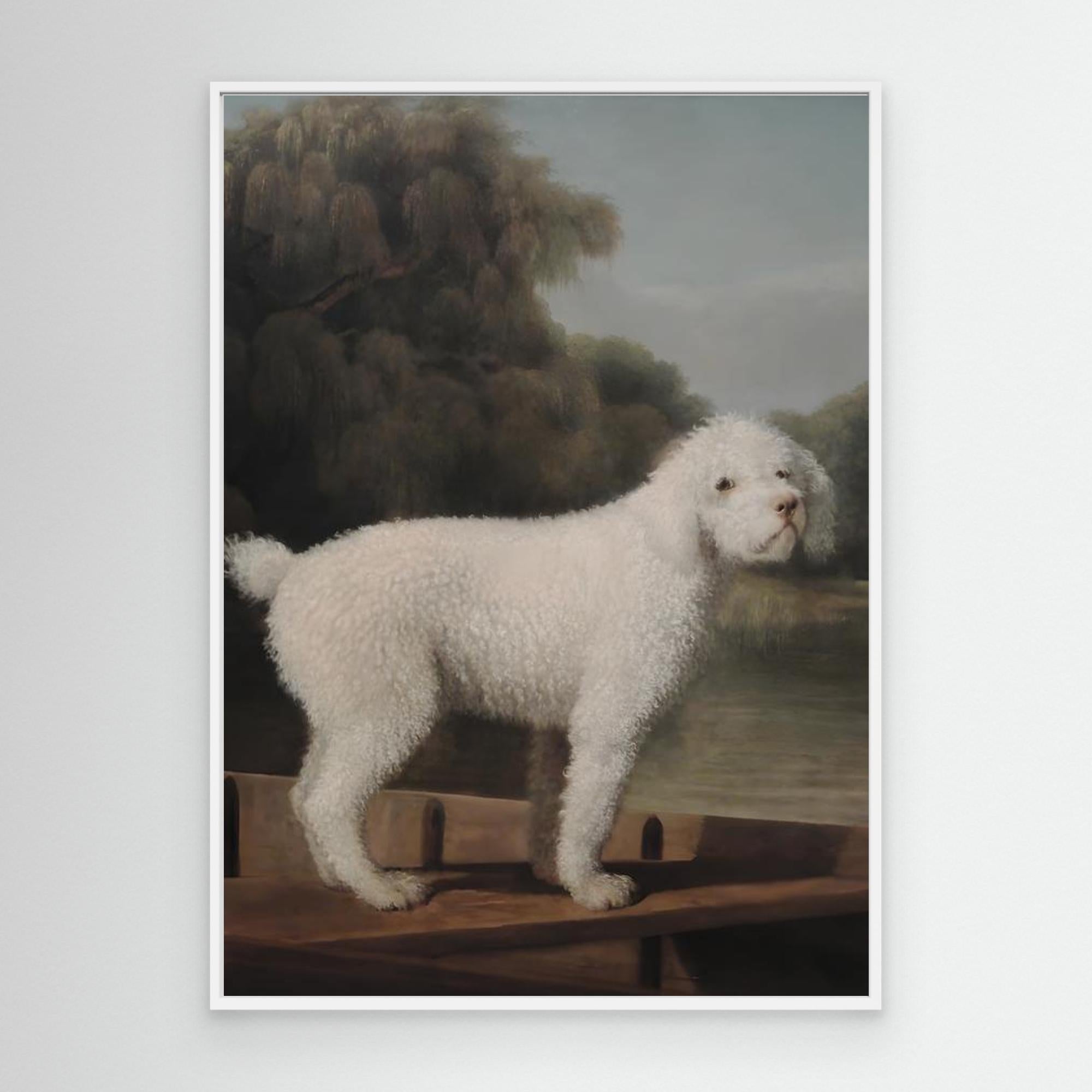 Vintage Dog Oil Painting | Hallway Wall Art - Framed Pop Art
