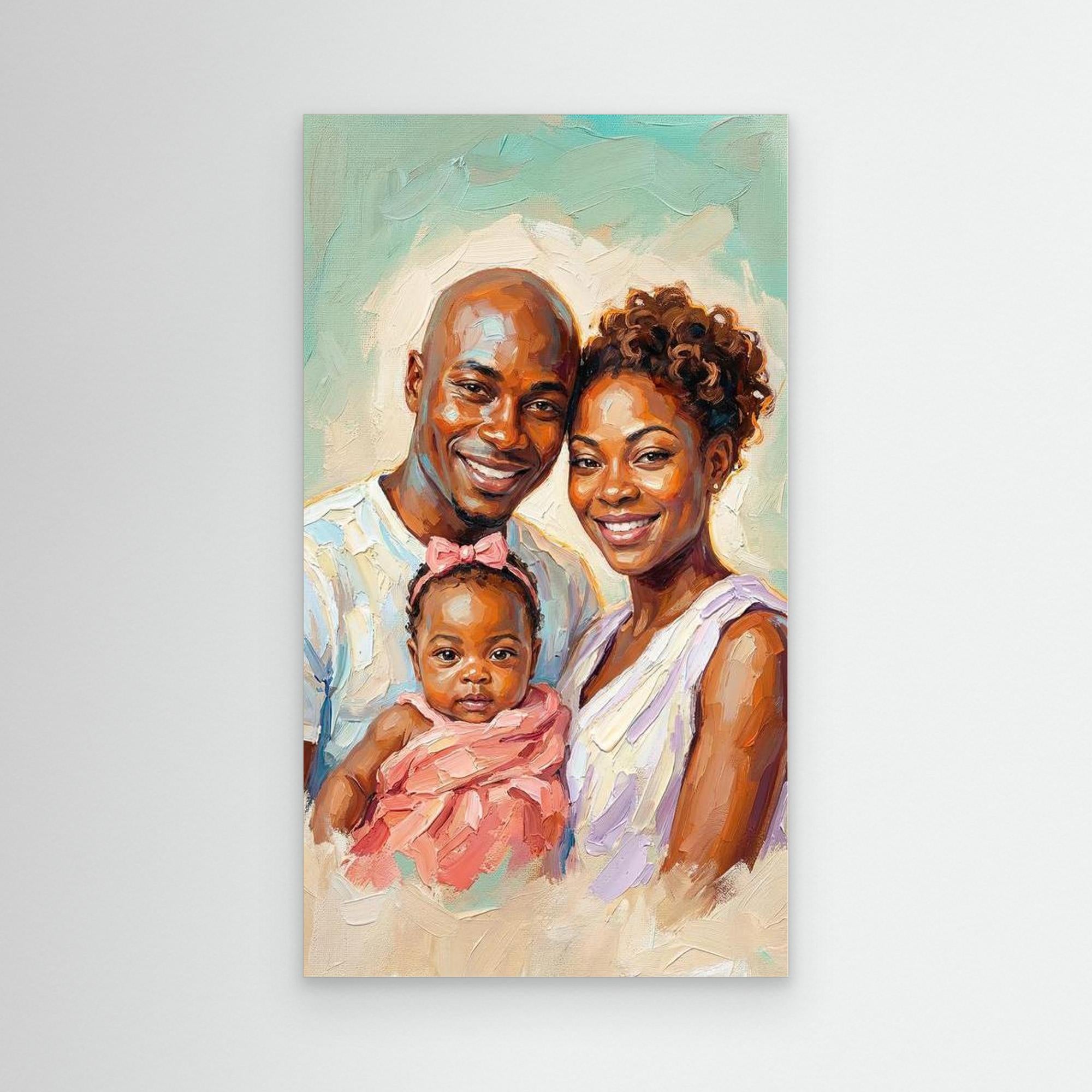 Custom Impasto Portrait | Hand-Painted Style Art