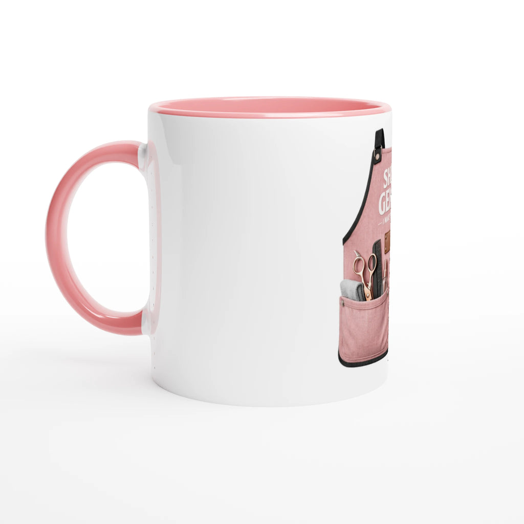 Shear Genius Hairdresser Mug | Gift for Hairstylists (Pink) - Framed Pop Art