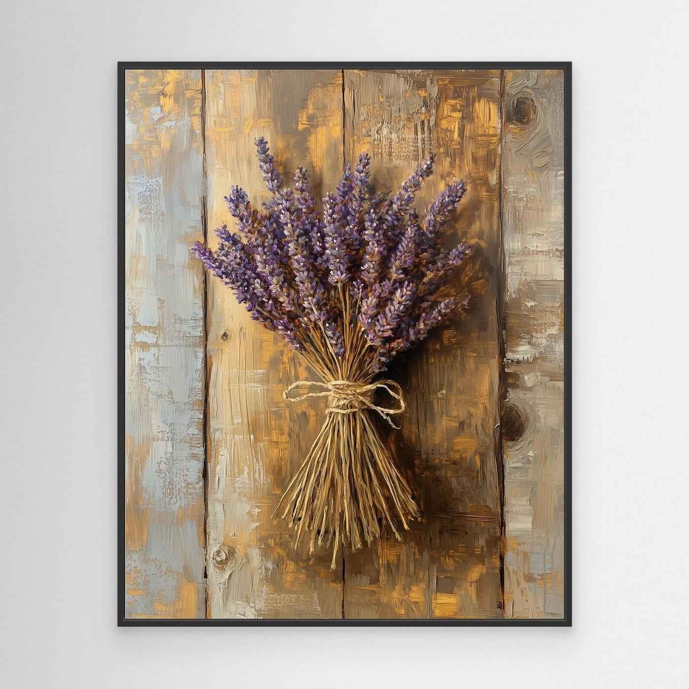 Lavender Canvas Wall Art | Shabby Chic Farmhouse Decor
