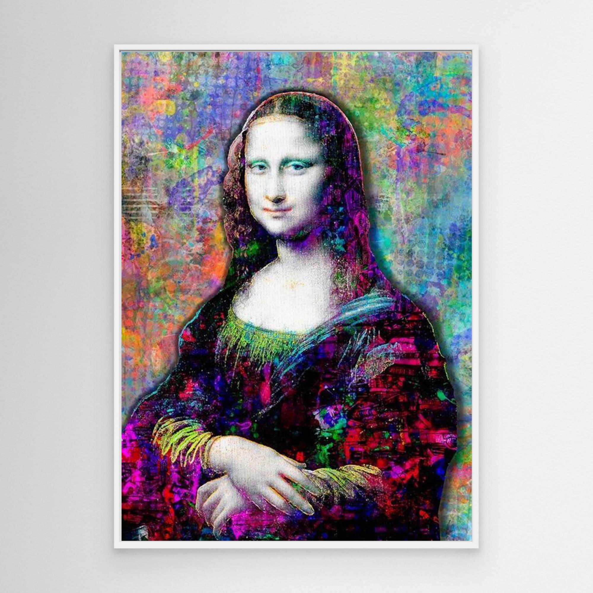 Mona Lisa Pop Art Canvas - Modern Graffiti Wall Decor