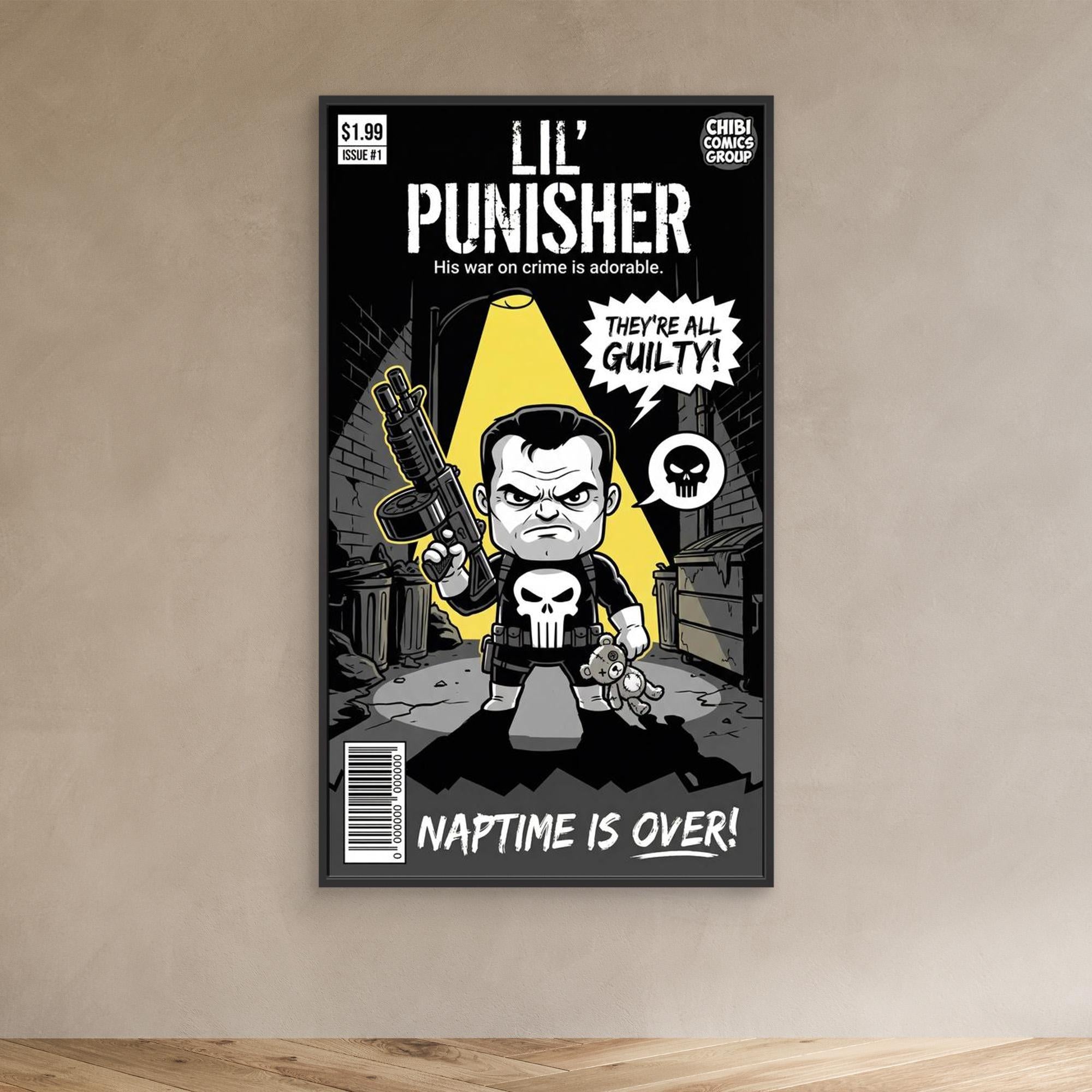 Lil Punisher Chibi Canvas Print