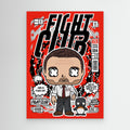 Fight Club Pop Art Canvas – Cool Lounge Wall Decor - Framed Pop Art