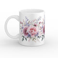 Watercolour Floral Mug – Cottage Gift (11oz) - Framed Pop Art