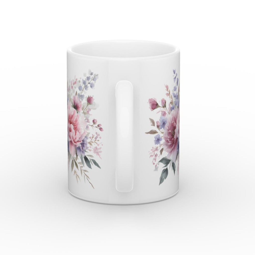 Watercolour Floral Mug – Cottage Gift (11oz) - Framed Pop Art