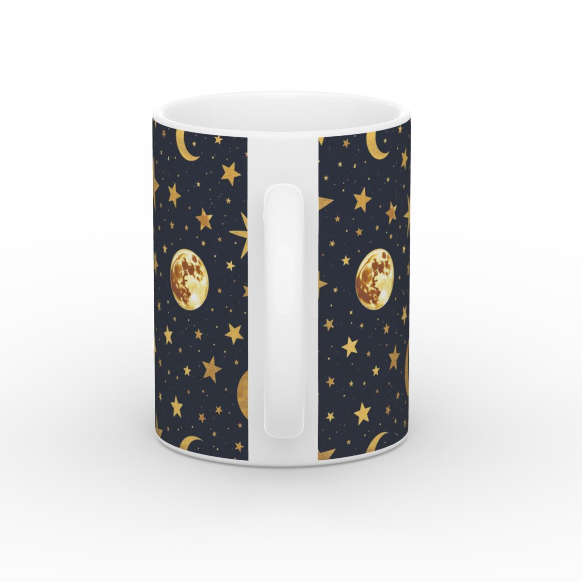Celestial Moon & Stars Mug | Magical Galaxy Coffee Cup