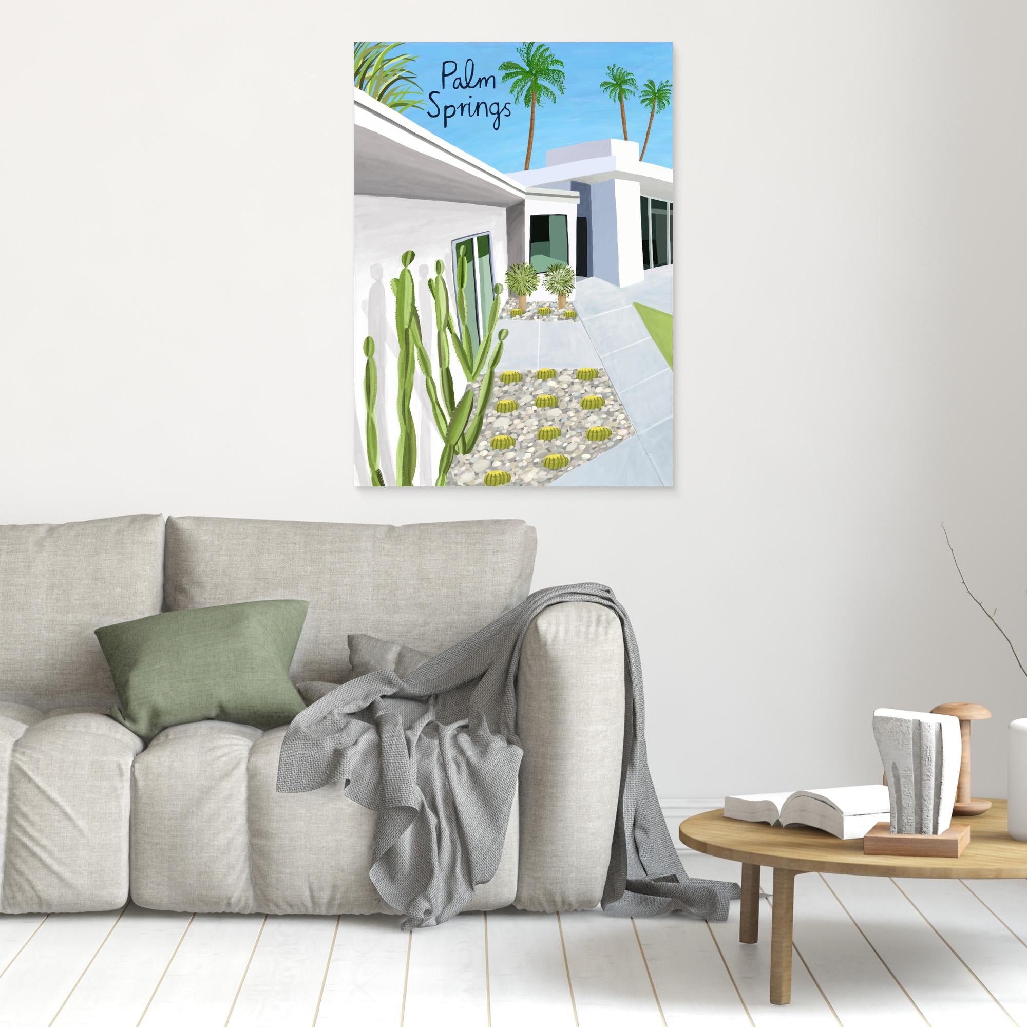 Palm Springs Art Print | Mid-Century Modern Decor - Framed Pop Art