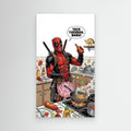 Deadpool Kitchen Wall Art Canvas – Taco Tuesday Comic Print - Framed Pop Art