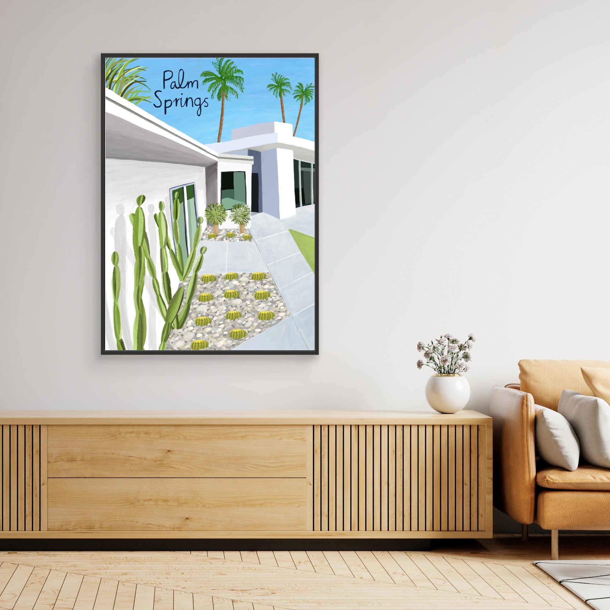 Palm Springs Art Print | Mid-Century Modern Decor - Framed Pop Art