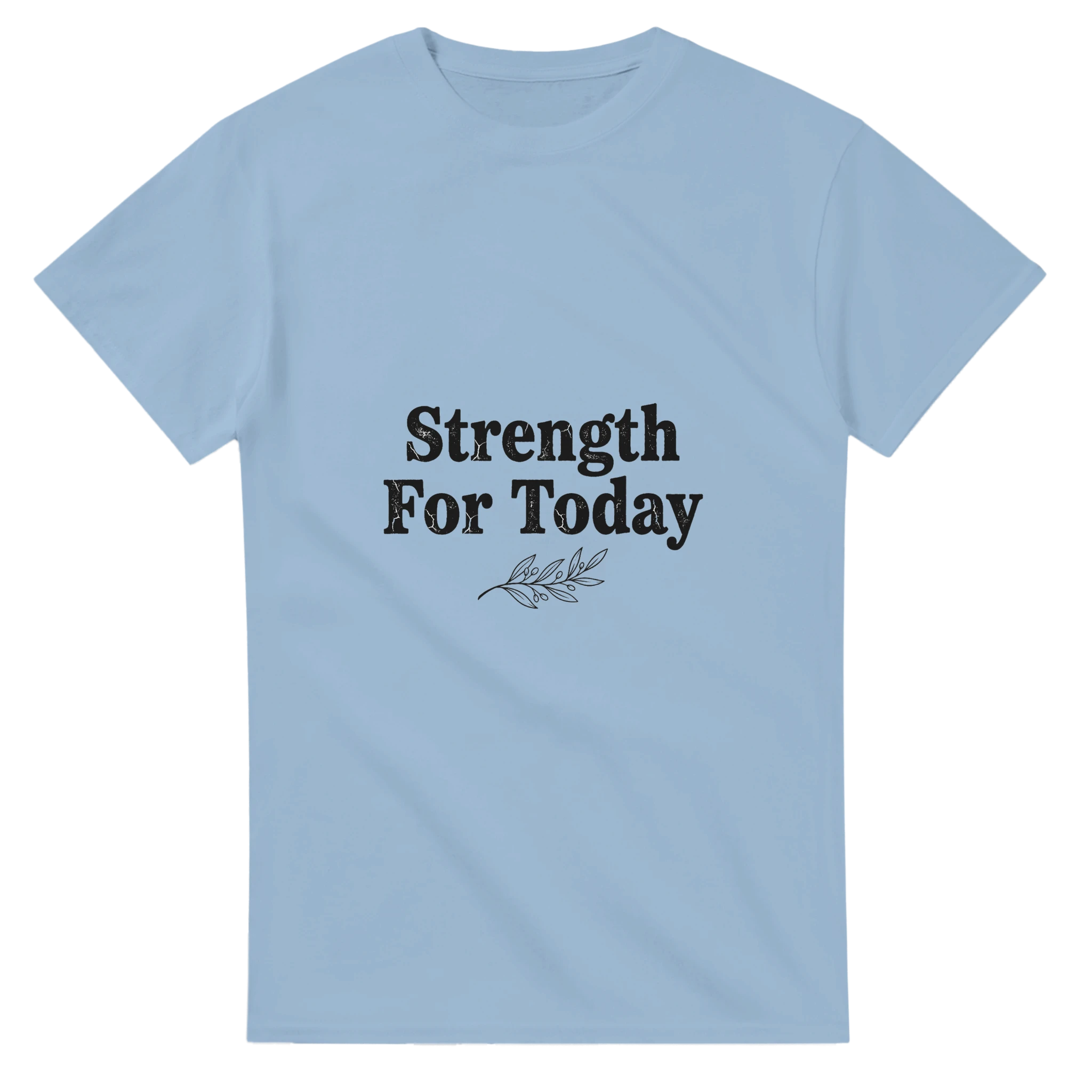 Strength For Today White Cotton T-Shirt | Gildan® 5000 - Framed Pop Art