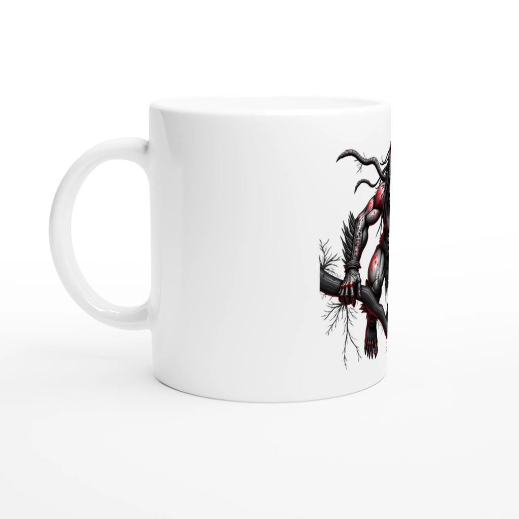 Galactic Hunter Ceramic Mug | Sci-Fi Warrior Coffee Cup - Framed Pop Art
