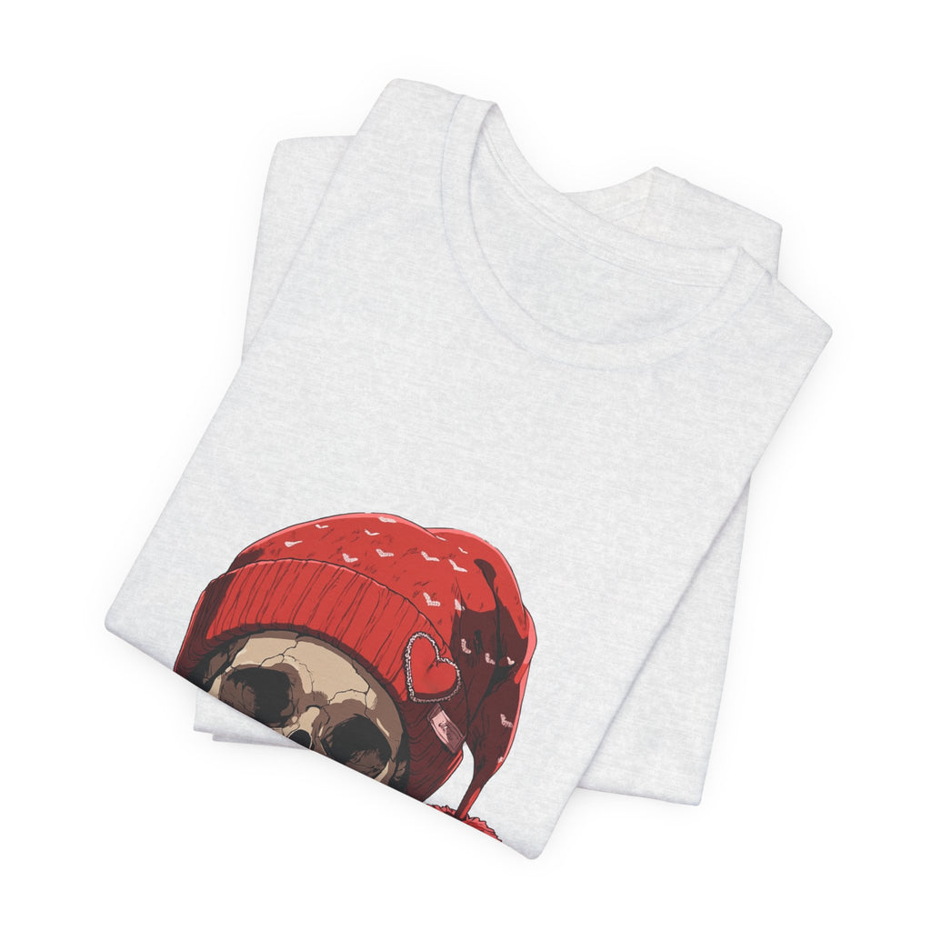 Skull Santa Hat T-Shirt | Gothic Christmas Tee UK