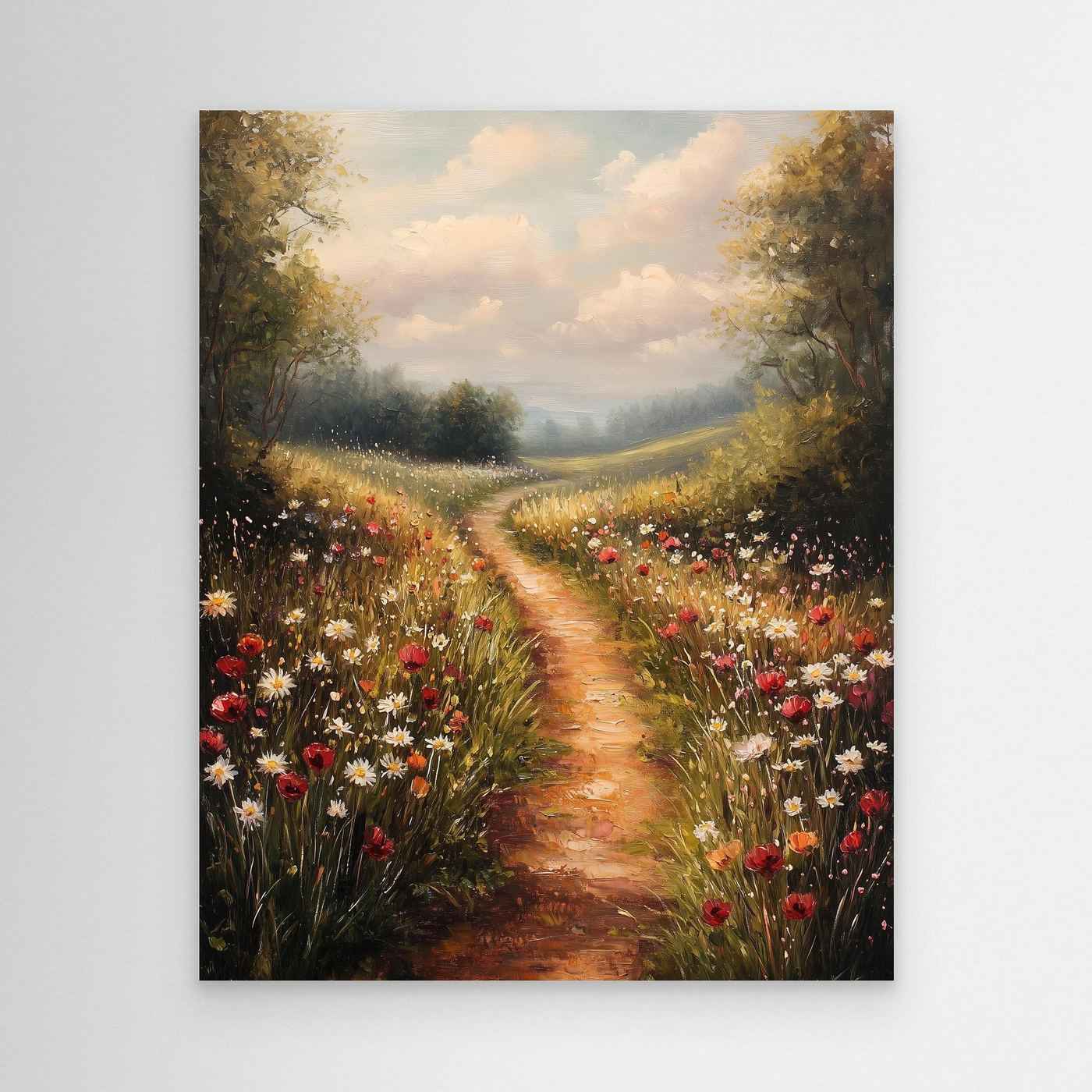 Wildflower Meadow Wall Art | Country Cottage Style Decor