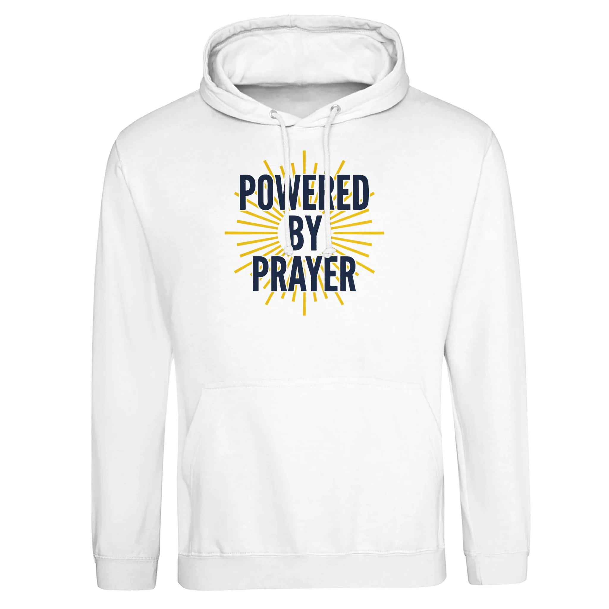 Powered By Prayer Unisex Hoodie | JustHoods JH001 - Framed Pop Art