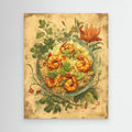 Herby Prawn Fried Rice Rustic Kitchen Wall Canvas Art