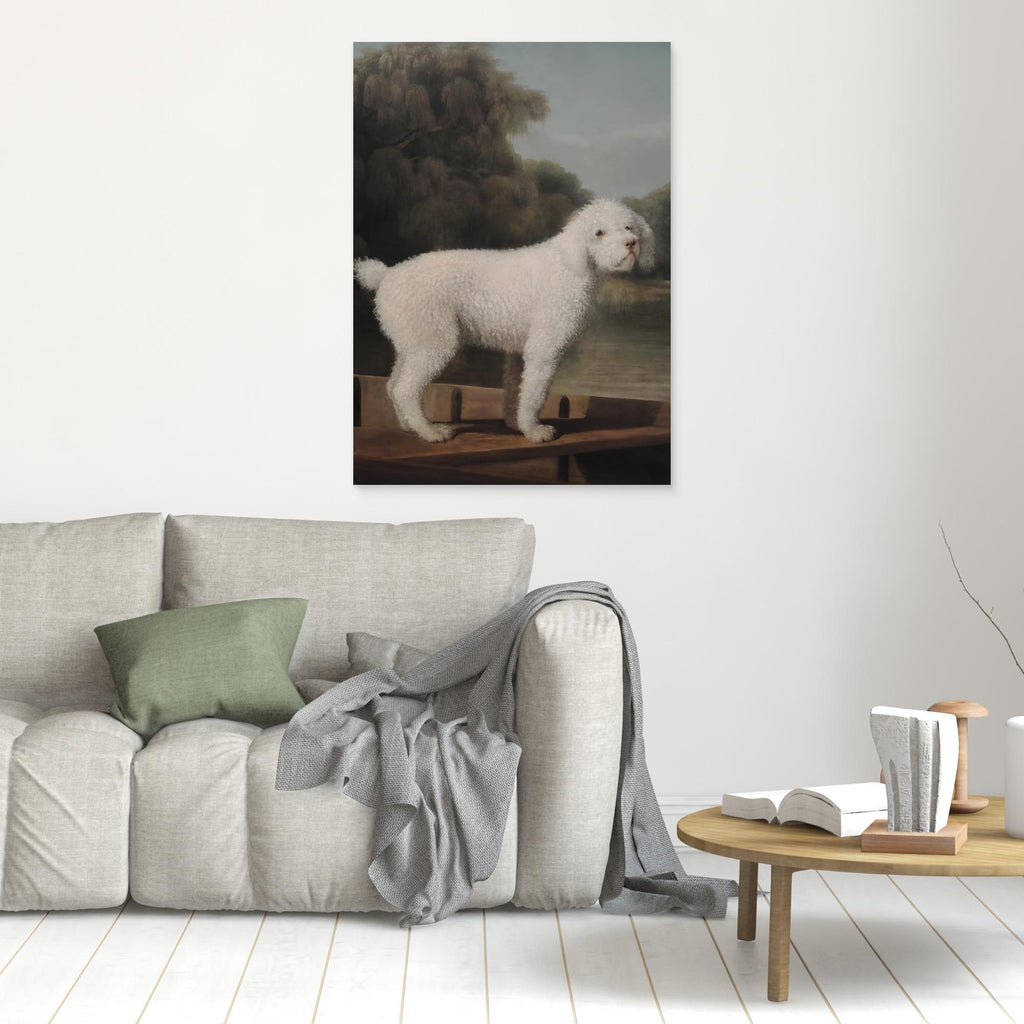 Vintage Dog Oil Painting | Hallway Wall Art - Framed Pop Art