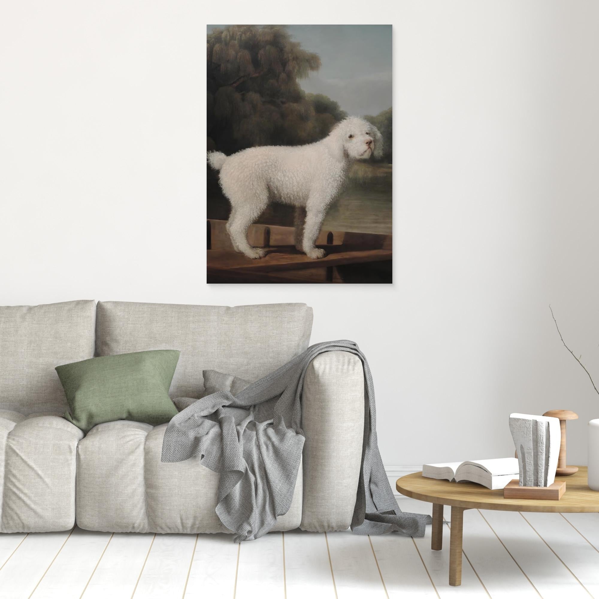Vintage Dog Oil Painting | Hallway Wall Art - Framed Pop Art