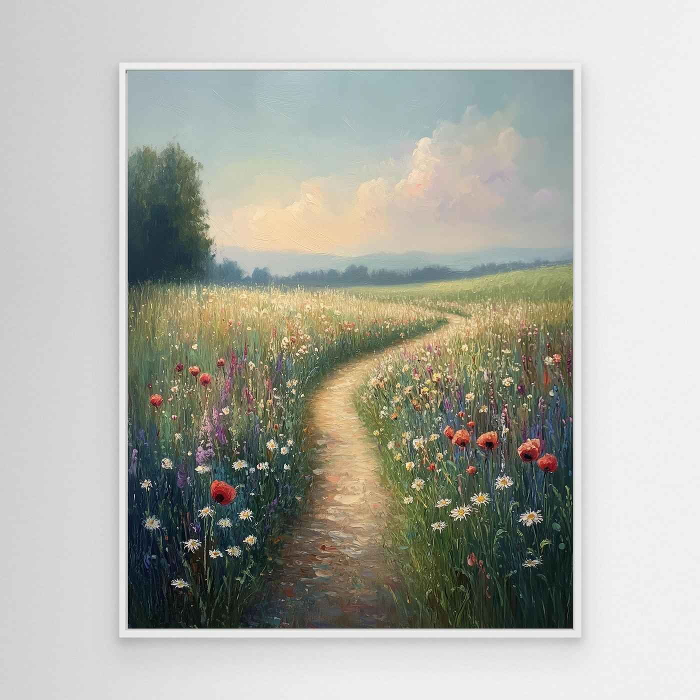 Wildflower Meadow Canvas Wall Art | Cottagecore Decor