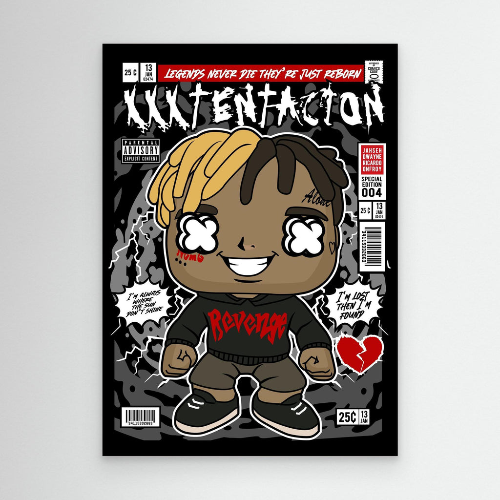 XXXTentacion Inspired Canvas Print for Hallway Wall Art - Framed Pop Art
