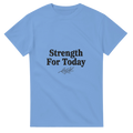 Strength For Today White Cotton T-Shirt | Gildan® 5000 - Framed Pop Art