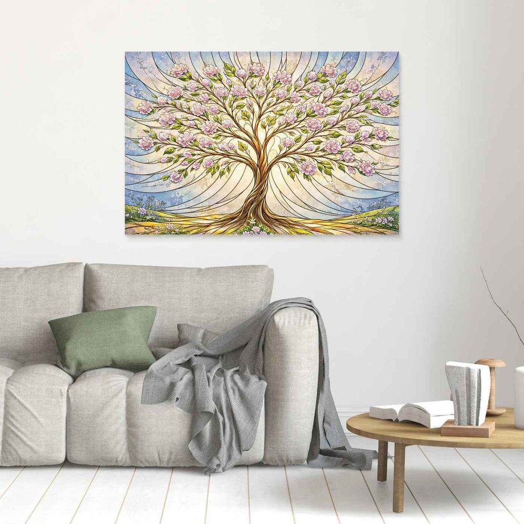 Cherry Blossom Tree Wall Art | Floral Nursery Wall Decor