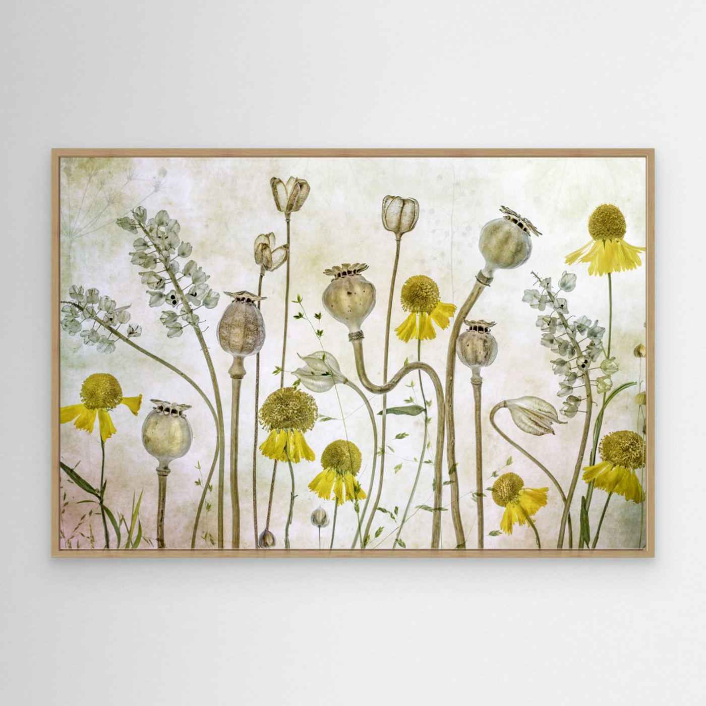 Botanical Wildflower Wall Art | Vintage Floral Kitchen Decor