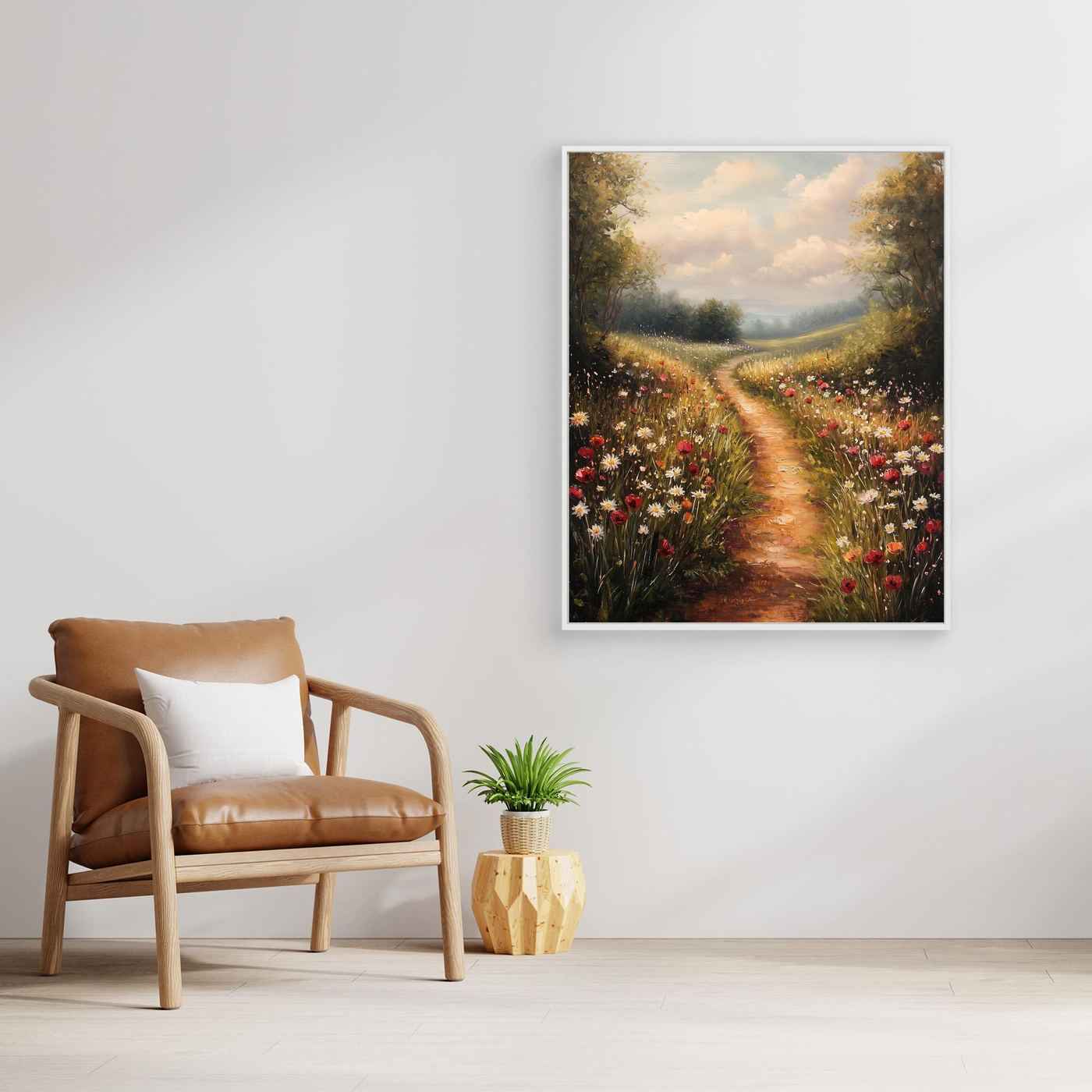 Wildflower Meadow Wall Art | Country Cottage Style Decor