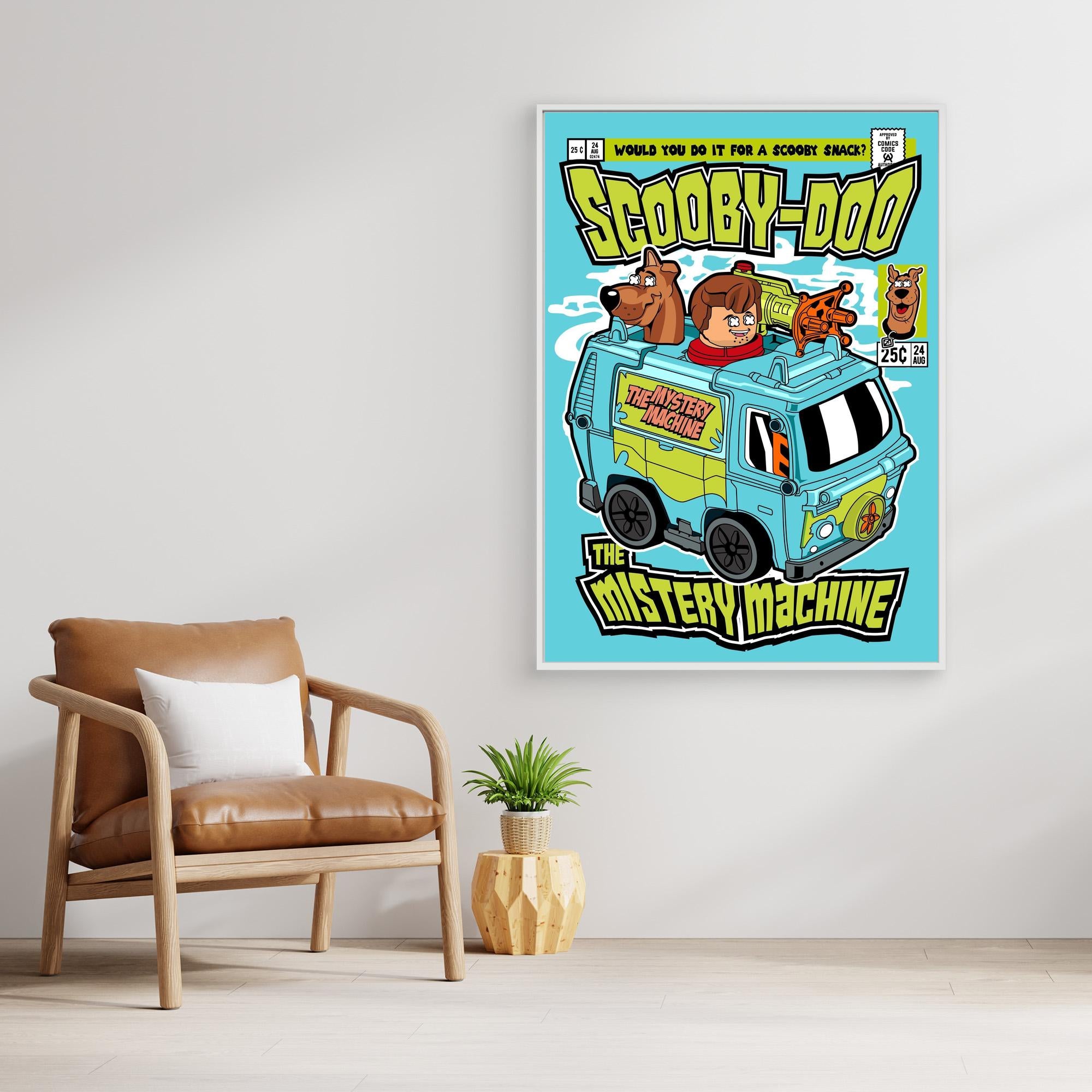 Scooby-Doo Mystery Machine Wall Art for Kids’ Rooms - Framed Pop Art