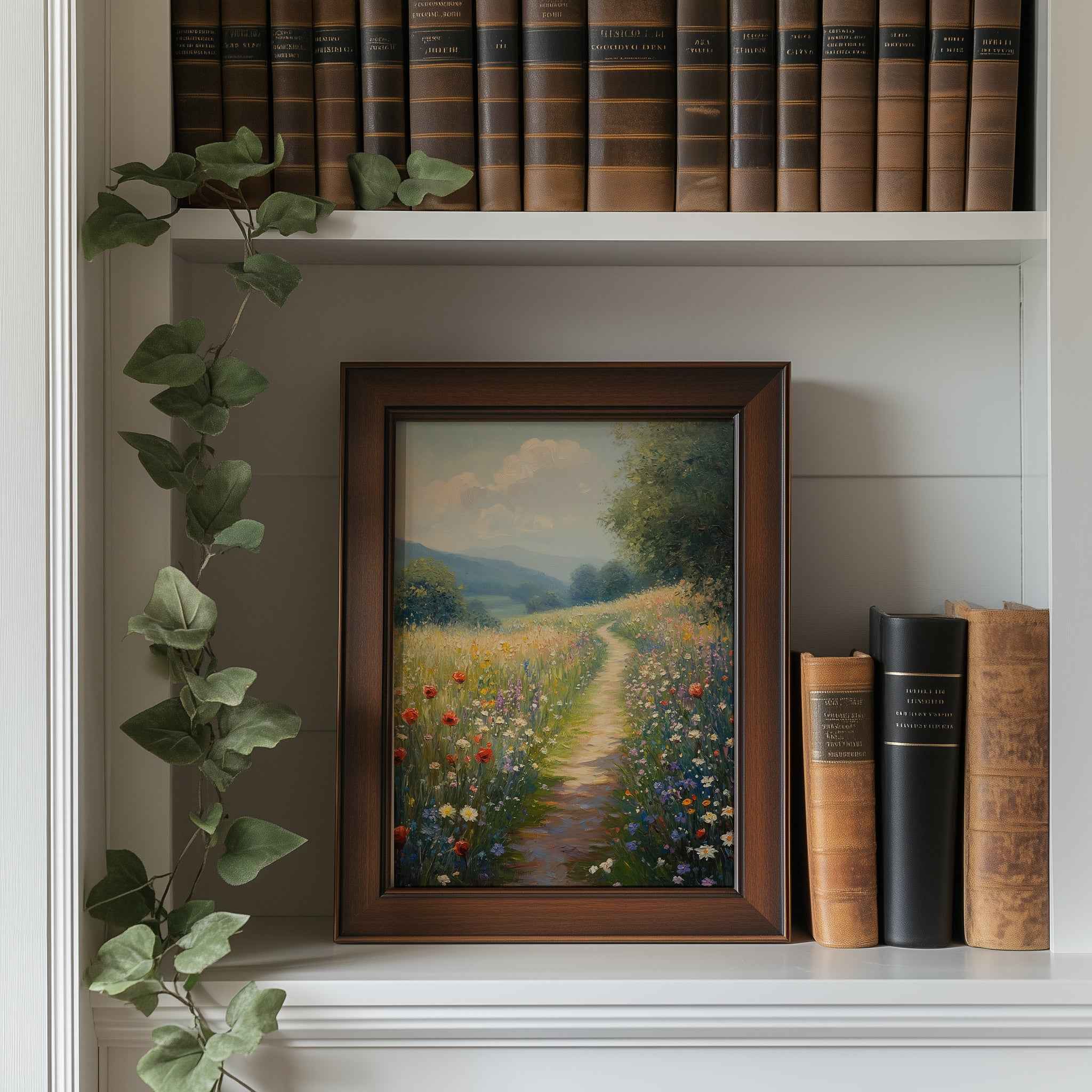 Hallway Wall Art – Wildflower Meadow Path Canvas Print