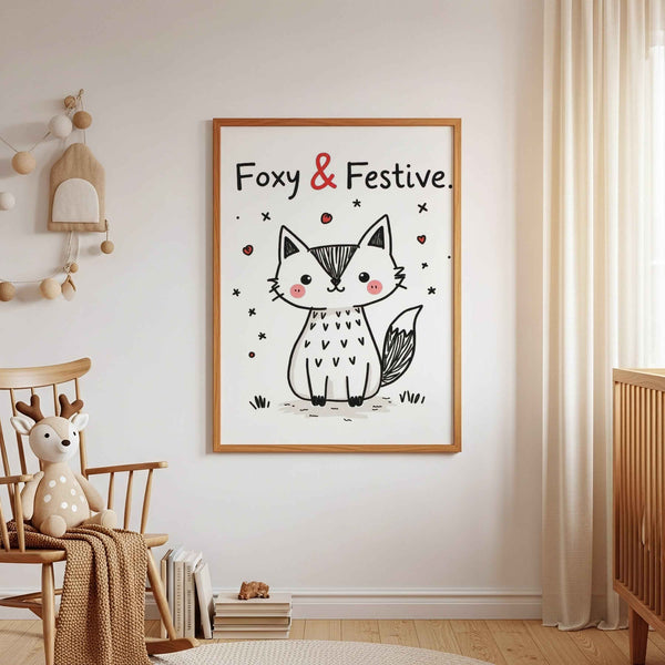 Cute Fox Printable Wall Art for Nursery or Kids’ Room Decor