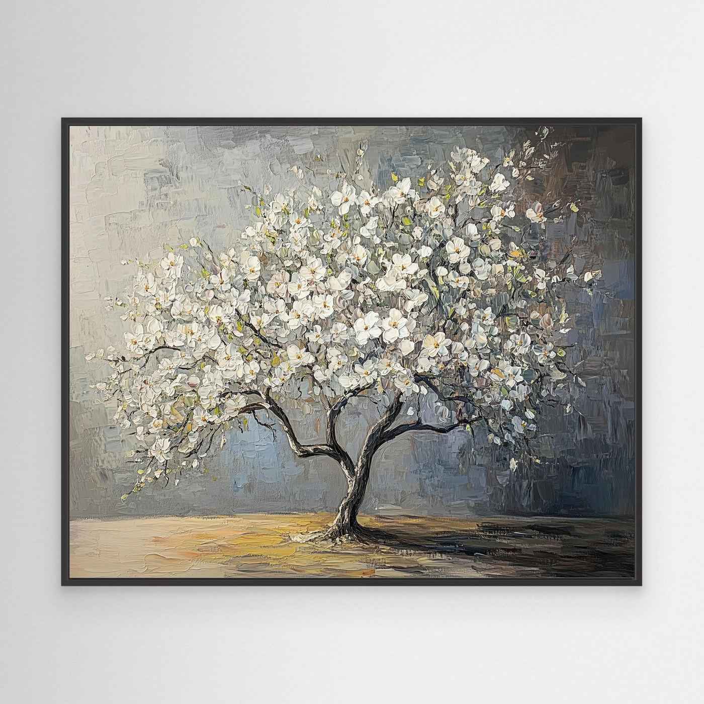 Textured Tree Wall Art | Modern Floral Decor for Living Room