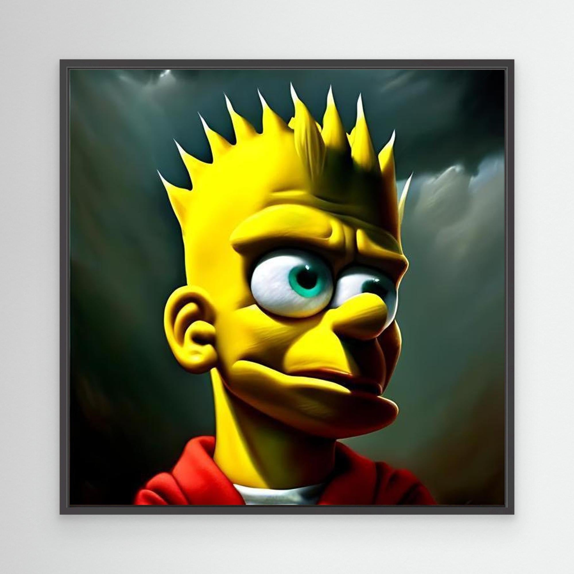 Bart Simpson Reimagined Pop Art Canvas | Modern Cartoon Wall Art