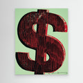 Andy Warhol Style Dollar Sign Print | Modern Office Wall Art - Framed Pop Art