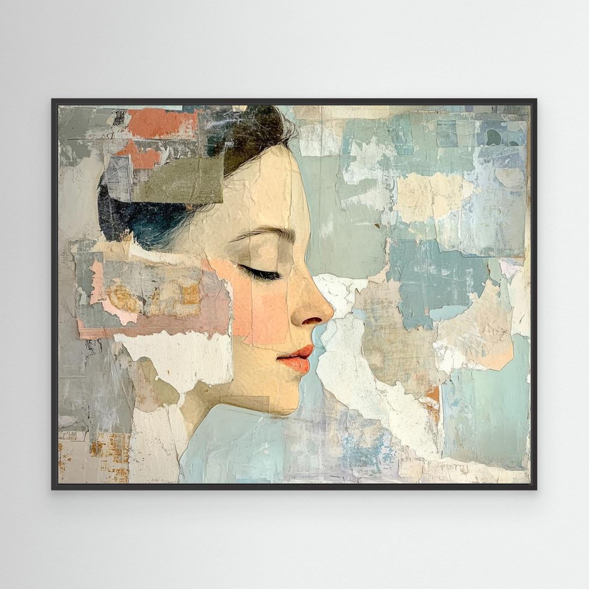 Abstract Woman Portrait Wall Art for Bedroom Decor
