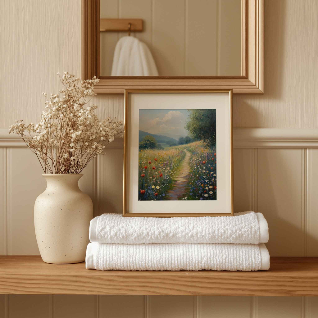 Hallway Wall Art – Wildflower Meadow Path Canvas Print