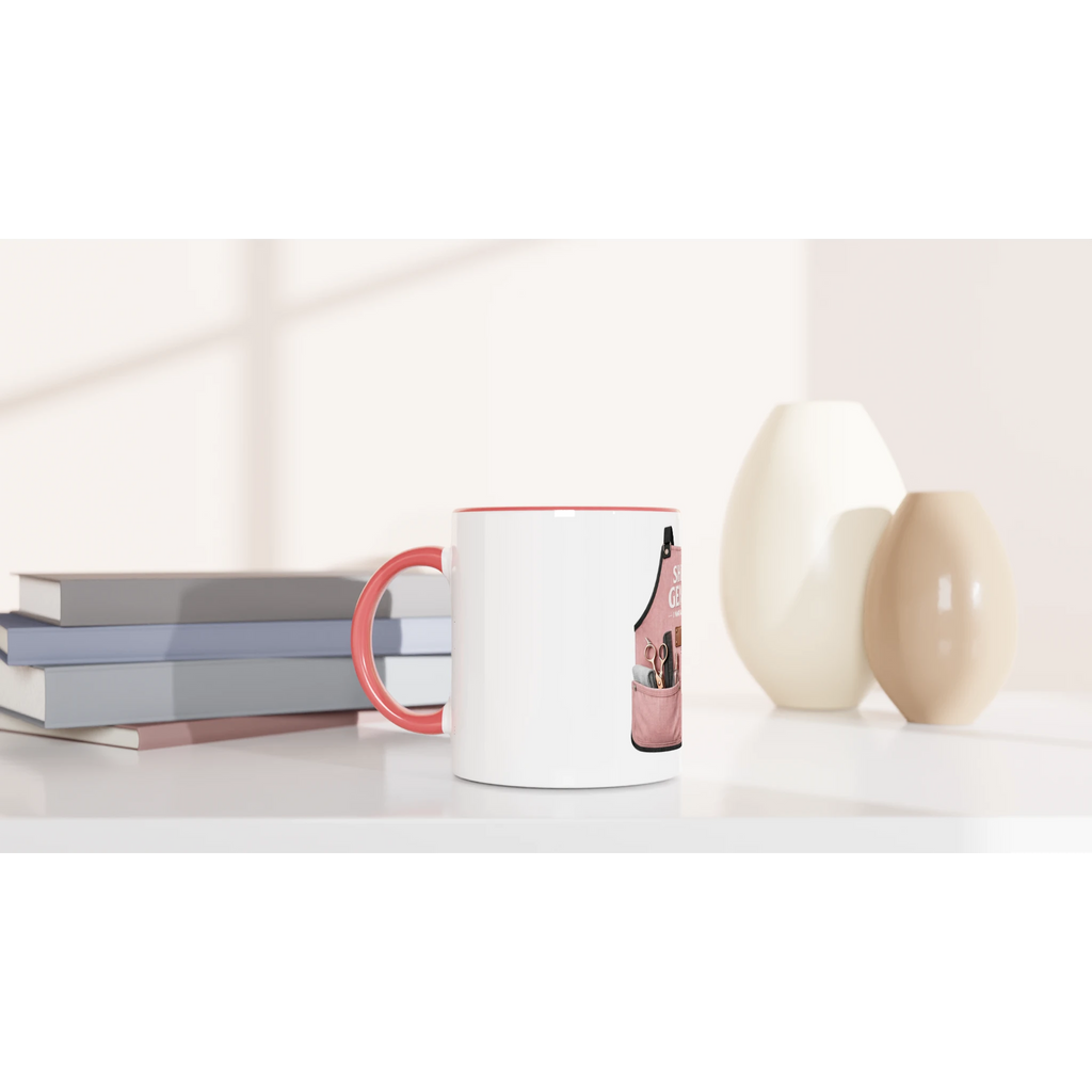 Shear Genius Hairdresser Mug | Gift for Hairstylists (Pink) - Framed Pop Art