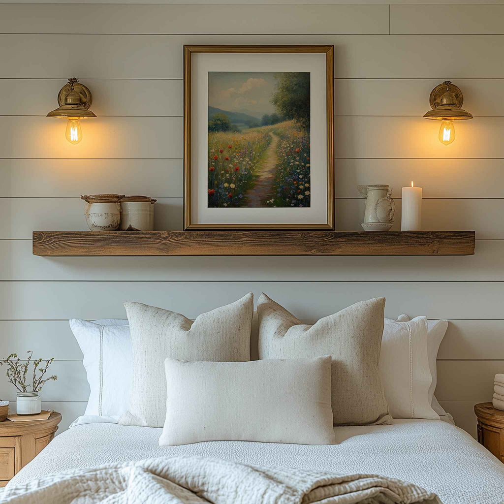 Hallway Wall Art – Wildflower Meadow Path Canvas Print