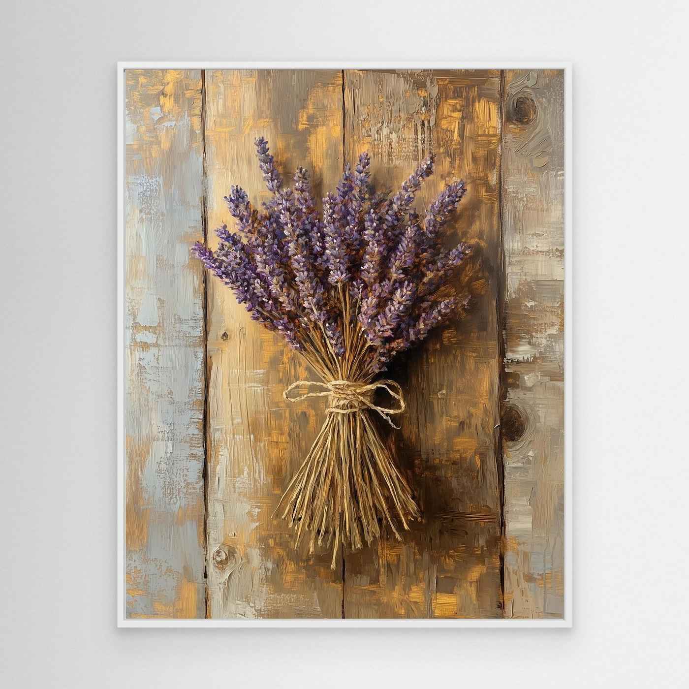Lavender Canvas Wall Art | Shabby Chic Farmhouse Decor