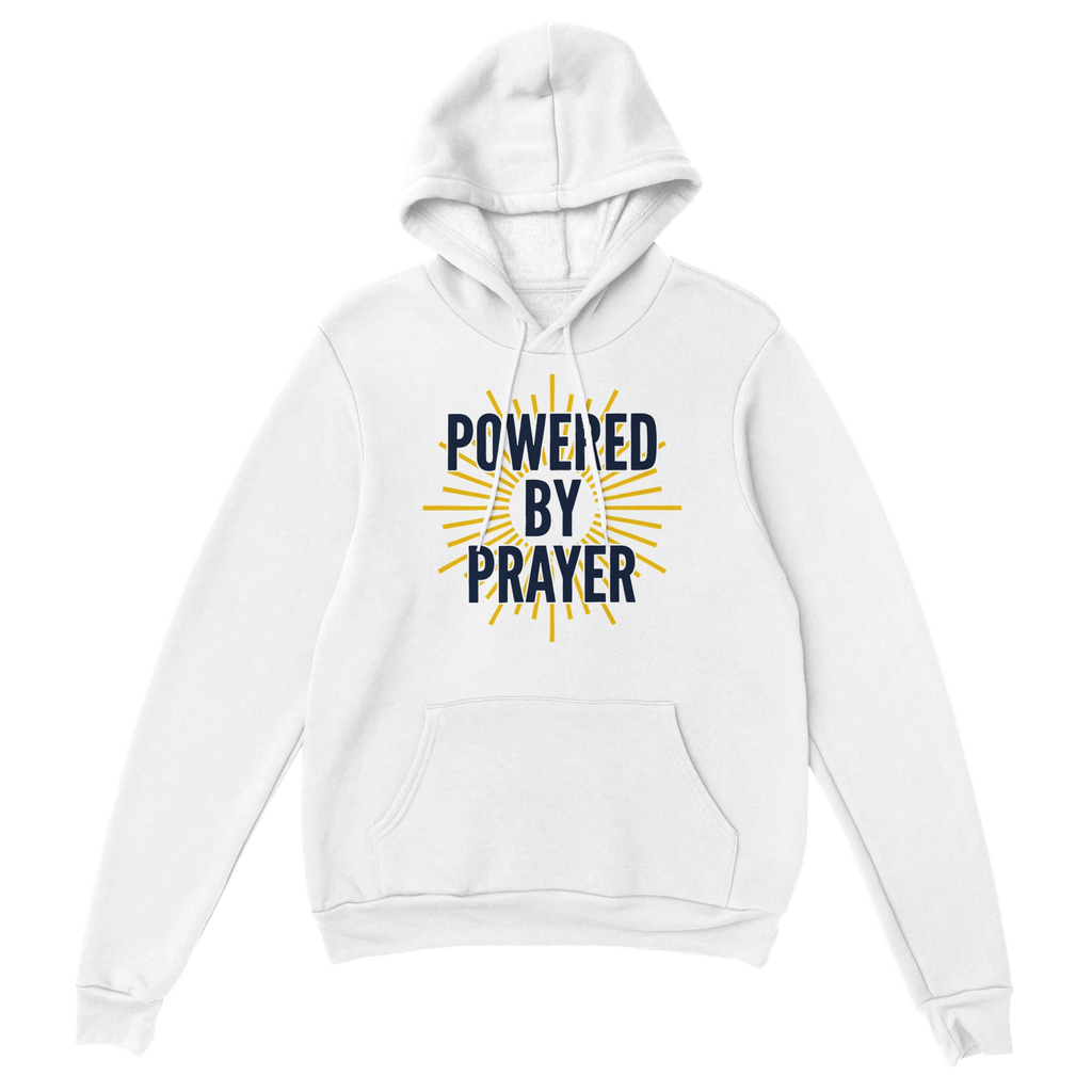 Powered by Prayer Hoodie | Gildan® 18500 - Framed Pop Art