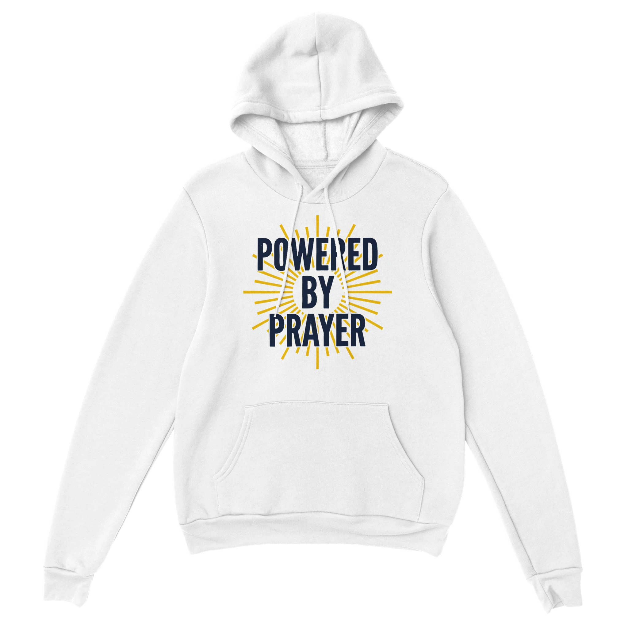 Powered by Prayer Hoodie | Gildan® 18500 - Framed Pop Art