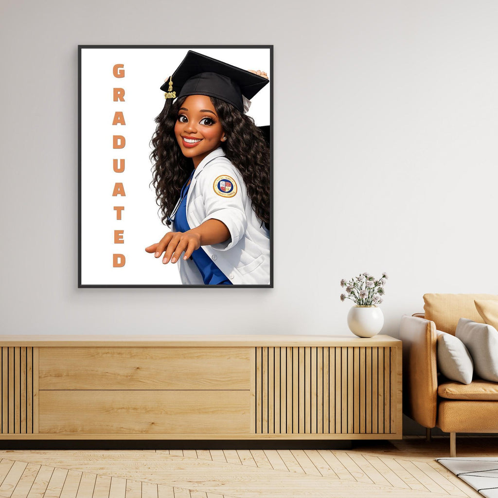 Custom 3D Graduation Portrait | Personalised Medical Art